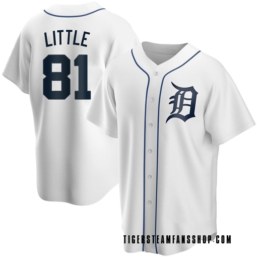 Youth Detroit Tigers Jack Little Replica White Home Jersey