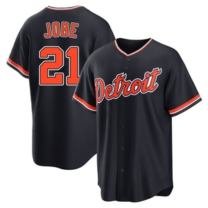 Youth Detroit Tigers Jackson Jobe Replica Navy Alternate 2nd Jersey