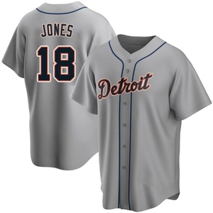 Youth Detroit Tigers Jahmai Jones Replica Gray Road Jersey