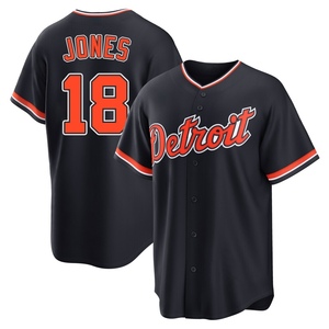 Youth Detroit Tigers Jahmai Jones Replica Navy Alternate 2nd Jersey