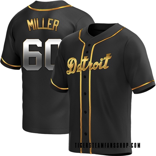 Youth Detroit Tigers Jake Miller Replica Black Golden Alternate Jersey