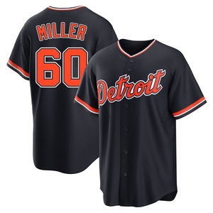 Youth Detroit Tigers Jake Miller Replica Navy Alternate 2nd Jersey