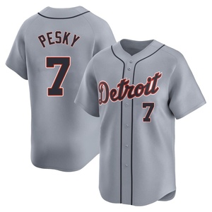 Youth Detroit Tigers Johnny Pesky Limited Gray Road Jersey