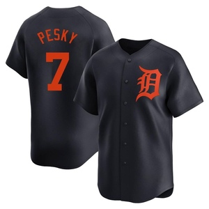 Youth Detroit Tigers Johnny Pesky Limited Navy Alternate Jersey