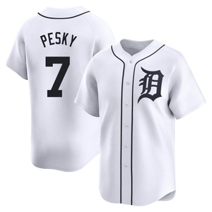 Youth Detroit Tigers Johnny Pesky Limited White Home Jersey