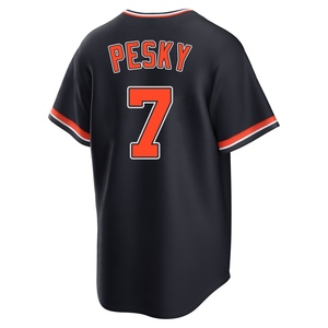 Youth Detroit Tigers Johnny Pesky Replica Navy Alternate 2nd Jersey