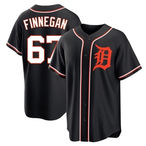 Youth Detroit Tigers Kyle Finnegan Replica Black Fashion Out Jersey