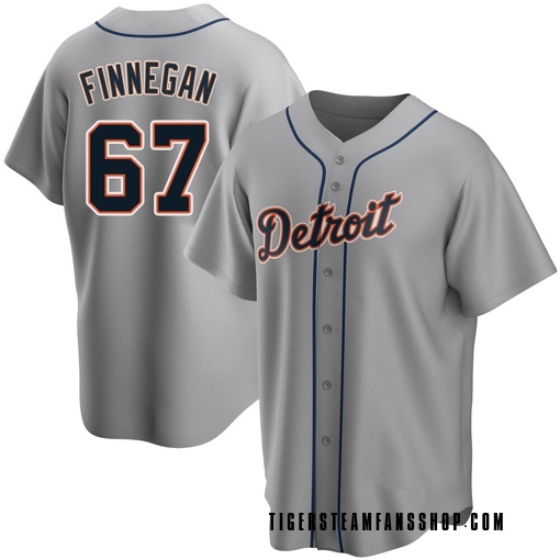 Youth Detroit Tigers Kyle Finnegan Replica Gray Road Jersey