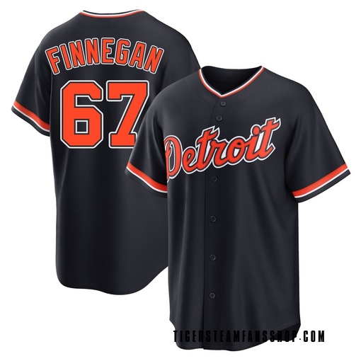 Youth Detroit Tigers Kyle Finnegan Replica Navy Alternate 2nd Jersey