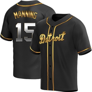 Youth Detroit Tigers Matt Manning Replica Black Golden Alternate Jersey
