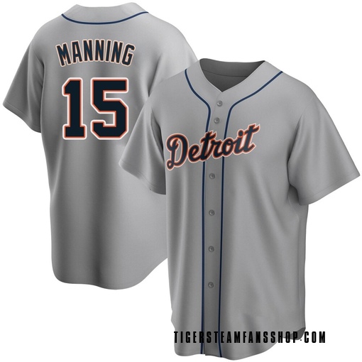 Youth Detroit Tigers Matt Manning Replica Gray Road Jersey
