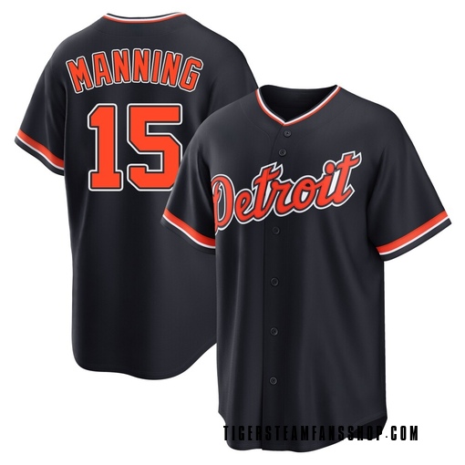 Youth Detroit Tigers Matt Manning Replica Navy Alternate 2nd Jersey