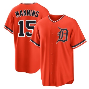 Youth Detroit Tigers Matt Manning Replica Orange Alternate Jersey