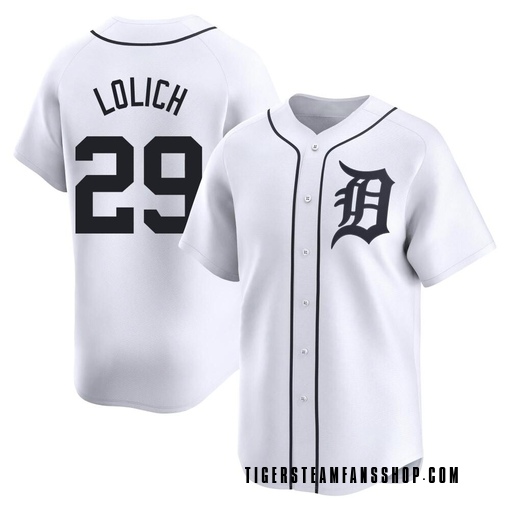 Youth Detroit Tigers Mickey Lolich Limited White Home Jersey