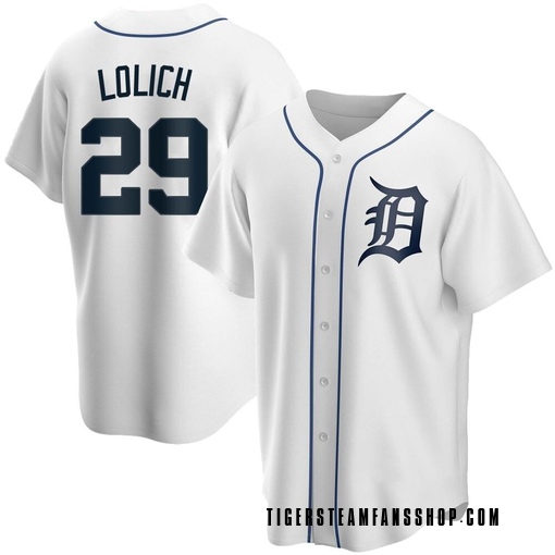 Youth Detroit Tigers Mickey Lolich Replica White Home Jersey