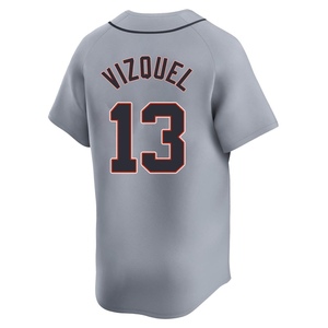 Youth Detroit Tigers Omar Vizquel Limited Gray Road Jersey