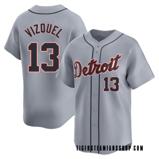 Youth Detroit Tigers Omar Vizquel Limited Gray Road Jersey