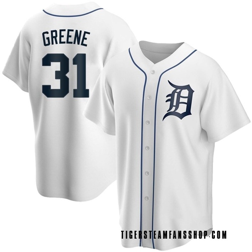 Youth Detroit Tigers Riley Greene Replica White Home Jersey