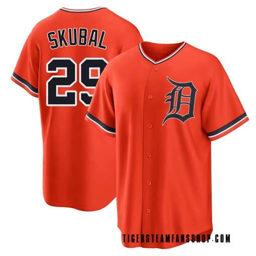 Youth Detroit Tigers Tarik Skubal Replica Orange Alternate Jersey