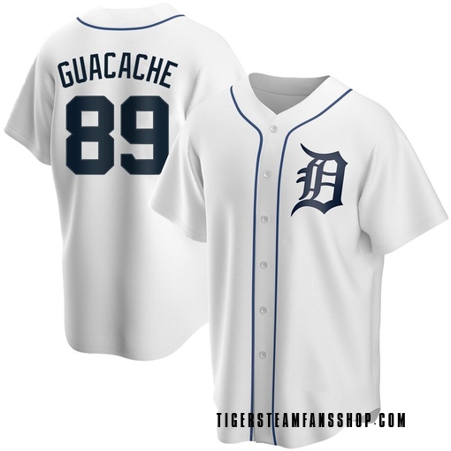 Youth Detroit Tigers Xiomer Guacache Replica White Home Jersey
