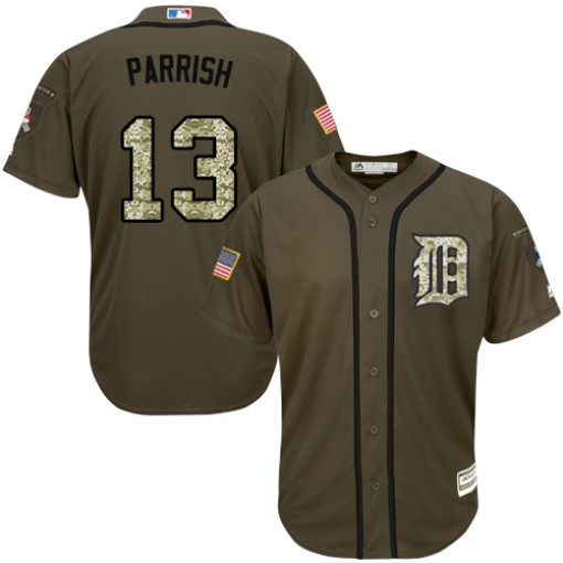 Big & Tall Men's Majestic Detroit Tigers Lance Parrish Replica Green